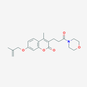 4-methyl-7-[(2-methylallyl)oxy]-3-(3-morpholino-3-oxopropyl)-2H-chromen-2-one