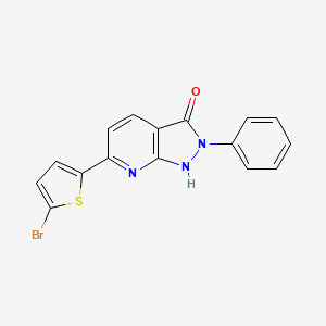 6-(5-bromothiophen-2-yl)-2-phenyl-1,2-dihydro-3H-pyrazolo[3,4-b]pyridin-3-one