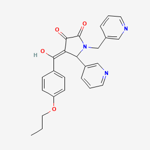 3-hydroxy-4-[(4-propoxyphenyl)carbonyl]-5-(pyridin-3-yl)-1-(pyridin-3-ylmethyl)-1,5-dihydro-2H-pyrrol-2-one