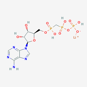 molecular formula C11H17LiN5O12P3 B011146 alpha,beta-Methyleneadenosine 5'-triphosphate lithium salt CAS No. 104809-20-3