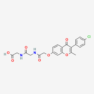 N-({[3-(4-chlorophenyl)-2-methyl-4-oxo-4H-chromen-7-yl]oxy}acetyl)glycylglycine