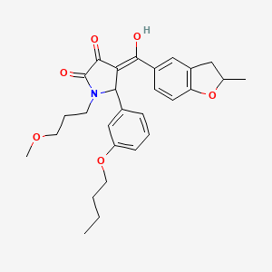 5-(3-butoxyphenyl)-3-hydroxy-1-(3-methoxypropyl)-4-[(2-methyl-2,3-dihydro-1-benzofuran-5-yl)carbonyl]-1,5-dihydro-2H-pyrrol-2-one