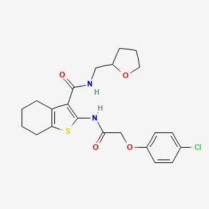 2-{[(4-chlorophenoxy)acetyl]amino}-N-(tetrahydrofuran-2-ylmethyl)-4,5,6,7-tetrahydro-1-benzothiophene-3-carboxamide