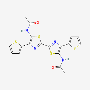 N,N'-[4,4'-di(thiophen-2-yl)-2,2'-bi-1,3-thiazole-5,5'-diyl]diacetamide