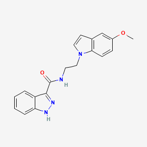 N-[2-(5-methoxy-1H-indol-1-yl)ethyl]-1H-indazole-3-carboxamide