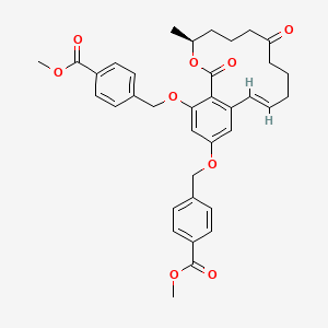 Methyl 4-({[(11E)-14-{[4-(methoxycarbonyl)phenyl]methoxy}-3-methyl-1,7-dioxo-3,4,5,6,7,8,9,10-octahydro-1H-2-benzoxacyclotetradecin-16-YL]oxy}methyl)benzoate