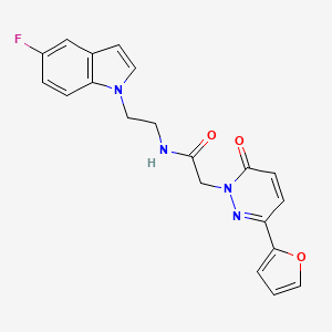 N-[2-(5-fluoro-1H-indol-1-yl)ethyl]-2-[3-(furan-2-yl)-6-oxopyridazin-1(6H)-yl]acetamide