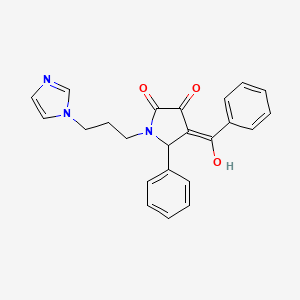 4-benzoyl-3-hydroxy-1-[3-(1H-imidazol-1-yl)propyl]-5-phenyl-2,5-dihydro-1H-pyrrol-2-one