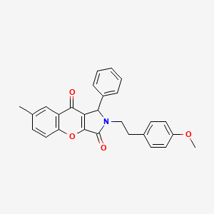 2-[2-(4-Methoxyphenyl)ethyl]-7-methyl-1-phenyl-1,2-dihydrochromeno[2,3-c]pyrrole-3,9-dione