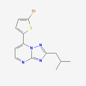 7-(5-Bromo-2-thienyl)-2-isobutyl[1,2,4]triazolo[1,5-a]pyrimidine