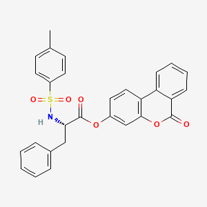 (6-oxobenzo[c]chromen-3-yl) (2S)-2-[(4-methylphenyl)sulfonylamino]-3-phenylpropanoate