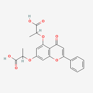 2,2'-[(4-oxo-2-phenyl-4H-chromene-5,7-diyl)bis(oxy)]dipropanoic acid