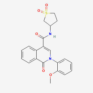 N-(1,1-dioxidotetrahydrothiophen-3-yl)-2-(2-methoxyphenyl)-1-oxo-1,2-dihydroisoquinoline-4-carboxamide