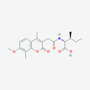 N-[(7-methoxy-4,8-dimethyl-2-oxo-2H-chromen-3-yl)acetyl]-D-isoleucine