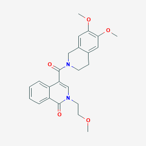 4-[(6,7-dimethoxy-3,4-dihydroisoquinolin-2(1H)-yl)carbonyl]-2-(2-methoxyethyl)isoquinolin-1(2H)-one