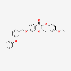 3-(4-ethoxyphenoxy)-2-methyl-7-[(3-phenoxybenzyl)oxy]-4H-chromen-4-one