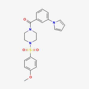 1-[(4-methoxyphenyl)sulfonyl]-4-[3-(1H-pyrrol-1-yl)benzoyl]piperazine