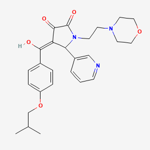 3-hydroxy-4-{[4-(2-methylpropoxy)phenyl]carbonyl}-1-[2-(morpholin-4-yl)ethyl]-5-(pyridin-3-yl)-1,5-dihydro-2H-pyrrol-2-one