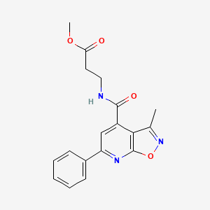 Methyl 3-{[(3-methyl-6-phenylisoxazolo[5,4-b]pyridin-4-yl)carbonyl]amino}propanoate