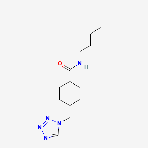 trans-N-pentyl-4-(1H-tetrazol-1-ylmethyl)cyclohexanecarboxamide