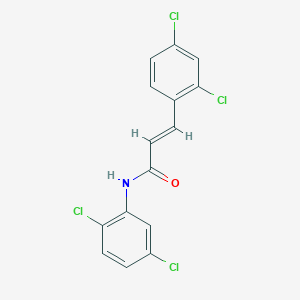 molecular formula C15H9Cl4NO B11146438 (2E)-3-(2,4-dichlorophenyl)-N-(2,5-dichlorophenyl)prop-2-enamide 