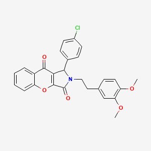 1-(4-Chlorophenyl)-2-[2-(3,4-dimethoxyphenyl)ethyl]-1,2-dihydrochromeno[2,3-c]pyrrole-3,9-dione