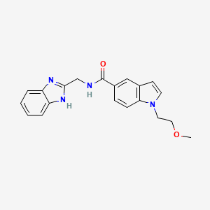 N-(1H-1,3-benzimidazol-2-ylmethyl)-1-(2-methoxyethyl)-1H-indole-5-carboxamide