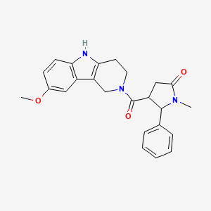 4-[(8-methoxy-1,3,4,5-tetrahydro-2H-pyrido[4,3-b]indol-2-yl)carbonyl]-1-methyl-5-phenyl-2-pyrrolidinone