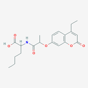 N-{2-[(4-ethyl-2-oxo-2H-chromen-7-yl)oxy]propanoyl}norleucine