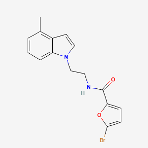 molecular formula C16H15BrN2O2 B11146573 5-bromo-N-[2-(4-methyl-1H-indol-1-yl)ethyl]-2-furamide 