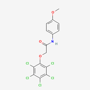 molecular formula C15H10Cl5NO3 B11146593 N-(4-methoxyphenyl)-2-(pentachlorophenoxy)acetamide 