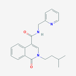 2-isopentyl-1-oxo-N~4~-(2-pyridylmethyl)-1,2-dihydro-4-isoquinolinecarboxamide