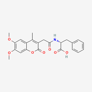 N-[(6,7-dimethoxy-4-methyl-2-oxo-2H-chromen-3-yl)acetyl]-D-phenylalanine