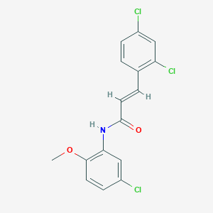 (2E)-N-(5-chloro-2-methoxyphenyl)-3-(2,4-dichlorophenyl)prop-2-enamide