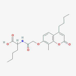 N-{[(4-butyl-8-methyl-2-oxo-2H-chromen-7-yl)oxy]acetyl}norleucine