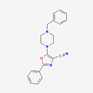 5-(4-Benzylpiperazin-1-yl)-2-phenyl-1,3-oxazole-4-carbonitrile