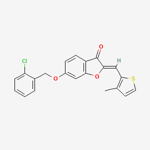 6-[(2-chlorobenzyl)oxy]-2-[(Z)-1-(3-methyl-2-thienyl)methylidene]-1-benzofuran-3-one