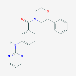 (2-Phenylmorpholino)[3-(2-pyrimidinylamino)phenyl]methanone