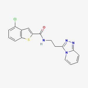 4-chloro-N-(2-[1,2,4]triazolo[4,3-a]pyridin-3-ylethyl)-1-benzothiophene-2-carboxamide