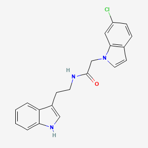 2-(6-chloro-1H-indol-1-yl)-N-[2-(1H-indol-3-yl)ethyl]acetamide