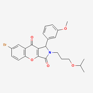 7-Bromo-1-(3-methoxyphenyl)-2-[3-(propan-2-yloxy)propyl]-1,2-dihydrochromeno[2,3-c]pyrrole-3,9-dione