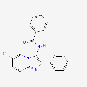 N-[6-chloro-2-(4-methylphenyl)imidazo[1,2-a]pyridin-3-yl]benzamide