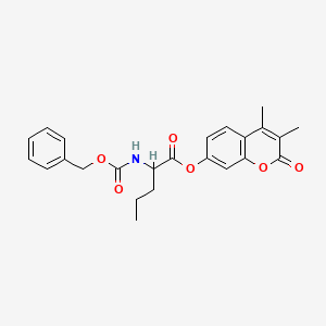 3,4-dimethyl-2-oxo-2H-chromen-7-yl N-[(benzyloxy)carbonyl]norvalinate