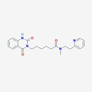 6-(2-hydroxy-4-oxoquinazolin-3(4H)-yl)-N-methyl-N-[2-(pyridin-2-yl)ethyl]hexanamide