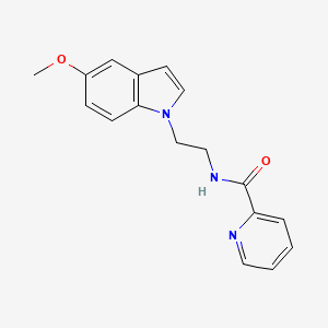 molecular formula C17H17N3O2 B11146912 N-[2-(5-methoxy-1H-indol-1-yl)ethyl]-2-pyridinecarboxamide 