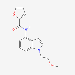 molecular formula C16H16N2O3 B11146932 N-[1-(2-methoxyethyl)-1H-indol-4-yl]-2-furamide 