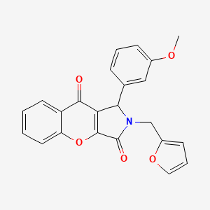 2-(furan-2-ylmethyl)-1-(3-methoxyphenyl)-1H-chromeno[2,3-c]pyrrole-3,9-dione