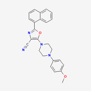 5-[4-(4-Methoxyphenyl)piperazin-1-yl]-2-(naphthalen-1-yl)-1,3-oxazole-4-carbonitrile