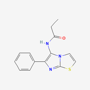 molecular formula C14H13N3OS B11147015 N-(6-phenylimidazo[2,1-b][1,3]thiazol-5-yl)propanamide CAS No. 889768-68-7