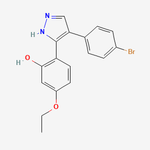 2-[4-(4-bromophenyl)-1H-pyrazol-3-yl]-5-ethoxyphenol